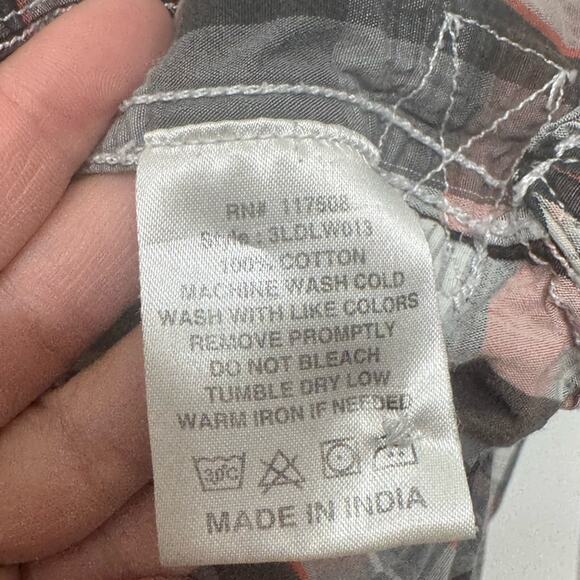 Levi’s Plaid Button Down Long Sleeve Shirt Mens Large Casual Top Gray - Picture 5 of 10